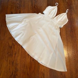White cocktail dress